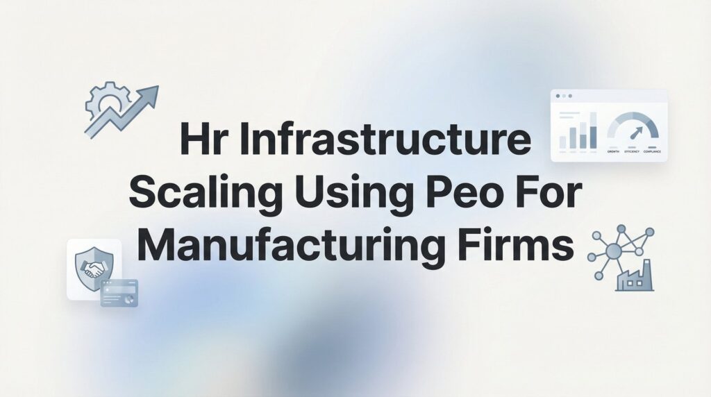 7 HR Infrastructure Scaling Strategies Using a PEO for Manufacturing Firms