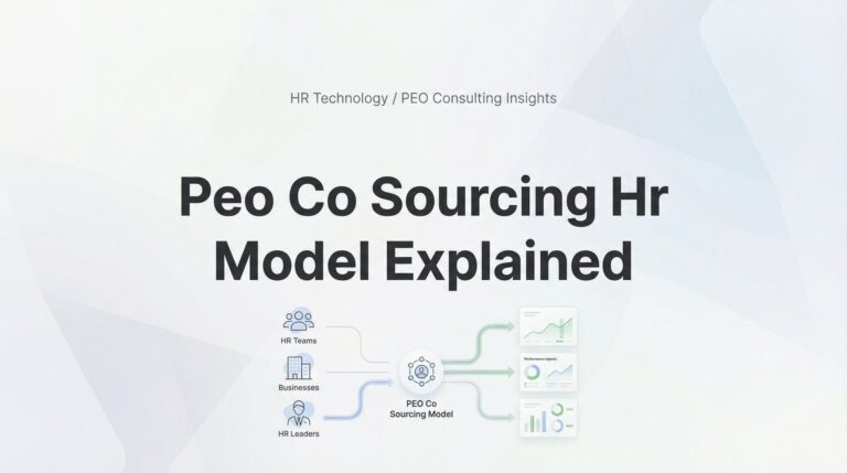 PEO Co-Sourcing HR Model Explained: When Shared Responsibility Makes Sense
