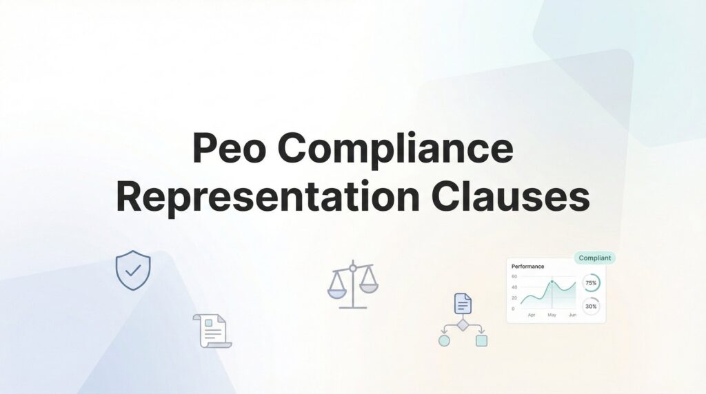 PEO Compliance Representation Clauses: What They Actually Mean for Your Business