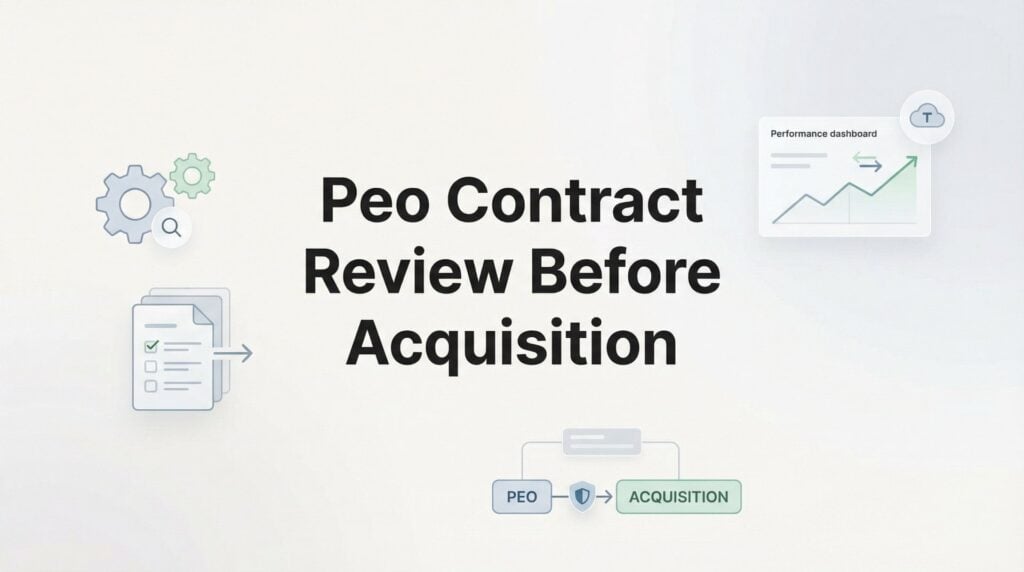 7 Critical PEO Contract Review Strategies Before Your Business Gets Acquired