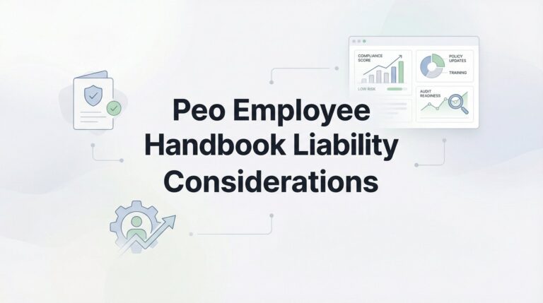 7 PEO Employee Handbook Liability Considerations That Could Save Your Business