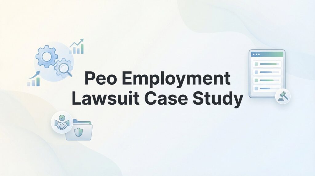 PEO Employment Lawsuit Case Study: What Business Owners Can Learn From Real Legal Disputes