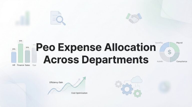 How to Allocate PEO Expenses Across Departments: A Practical Guide