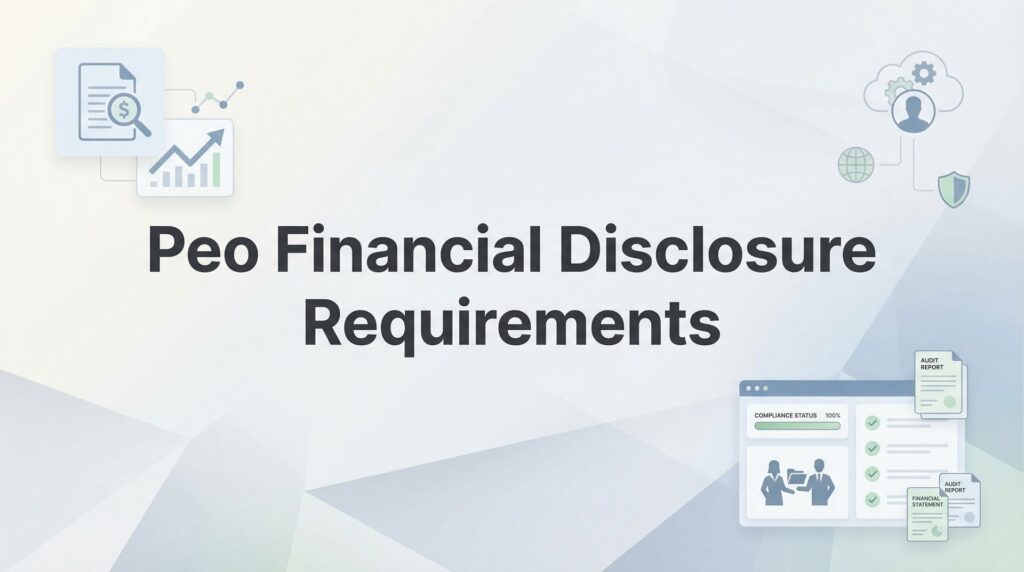 7 PEO Financial Disclosure Requirements You Should Verify Before Signing