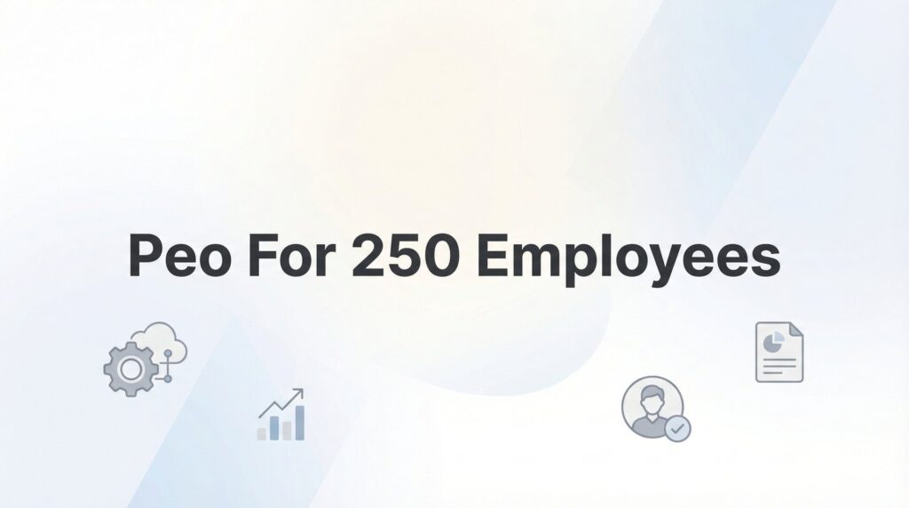 PEO for 250 Employees: When Scale Changes the Calculation