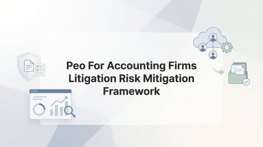 How to Build a Litigation Risk Mitigation Framework Using a PEO for Your Accounting Firm
