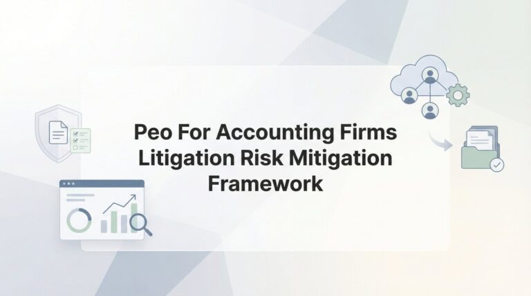 How to Build a Litigation Risk Mitigation Framework Using a PEO for Your Accounting Firm