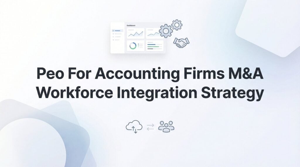 PEO for Accounting Firms: M&A Workforce Integration Strategy That Actually Works