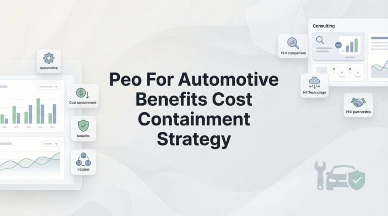 7 PEO Benefits Cost Containment Strategies for Automotive Businesses