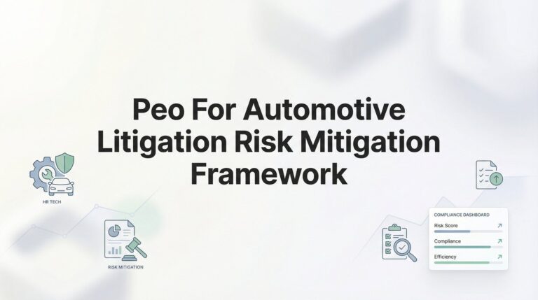 PEO for Automotive Litigation Risk Mitigation: A Framework for Dealerships and Service Centers