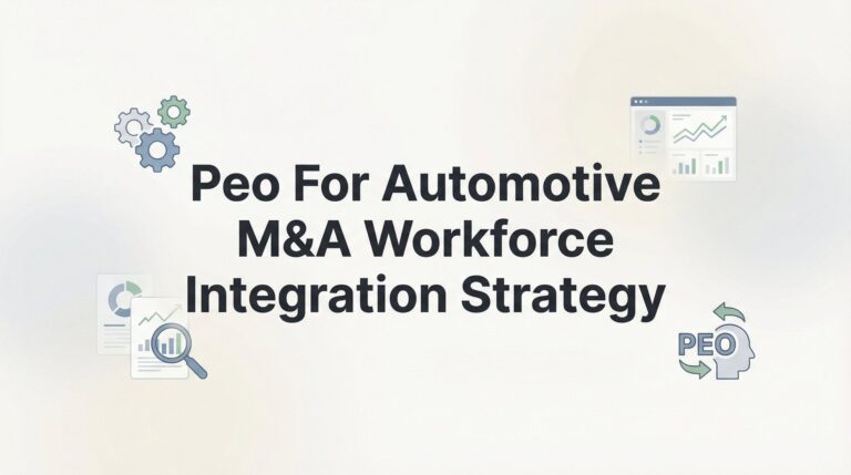 How to Build a PEO-Based Workforce Integration Strategy for Automotive M&A Deals