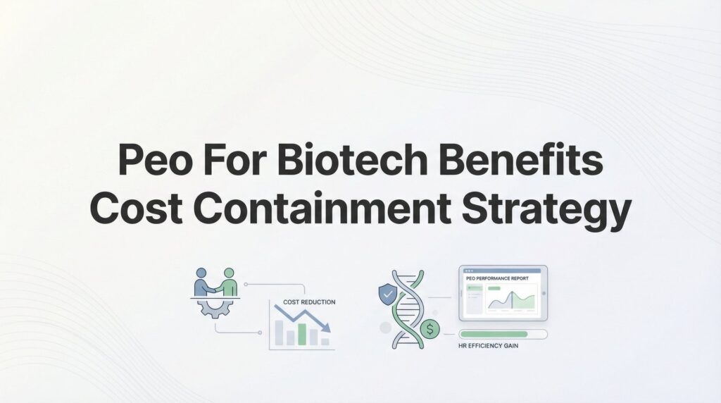 7 PEO Benefits Cost Containment Strategies for Biotech Companies