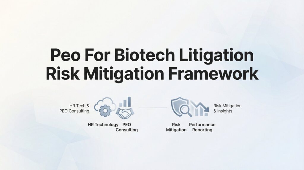 PEO for Biotech Litigation Risk Mitigation: A Practical Framework