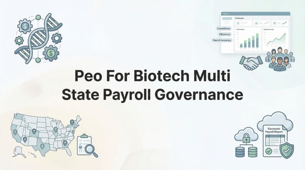 PEO for Biotech Multi-State Payroll Governance: Managing Compliance Across Lab and Remote Teams