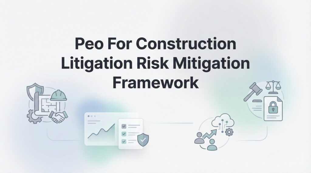PEO for Construction Litigation Risk Mitigation: A Practical Framework