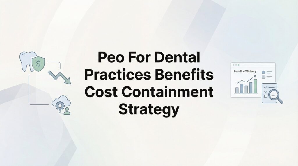 7 Cost Containment Strategies Dental Practices Actually Use With Their PEO