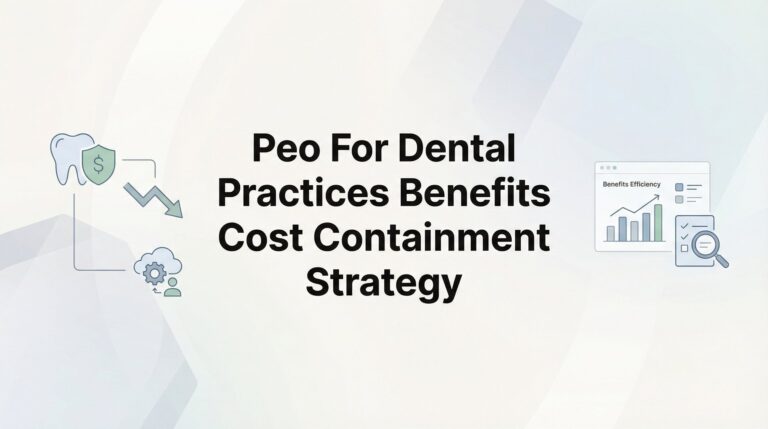 7 Cost Containment Strategies Dental Practices Actually Use With Their PEO