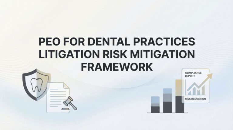 PEO for Dental Practices: A Litigation Risk Mitigation Framework