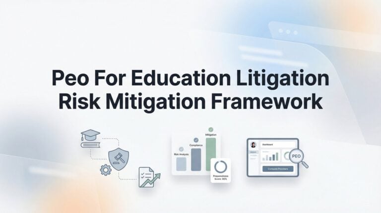 PEO for Education: Building a Litigation Risk Mitigation Framework