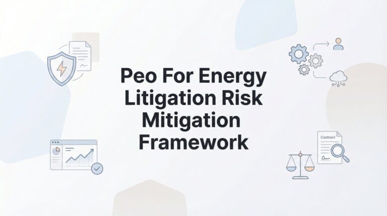 PEO for Energy Litigation Risk Mitigation: A Framework for Protecting Your Business