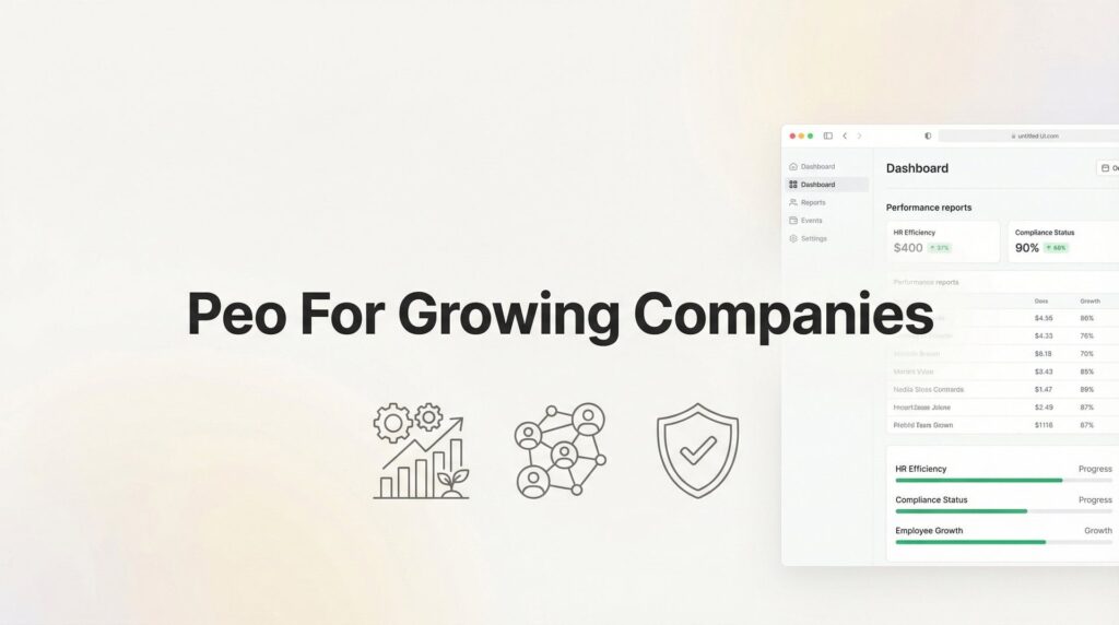 PEO for Growing Companies: When Scale Demands Smarter HR Infrastructure