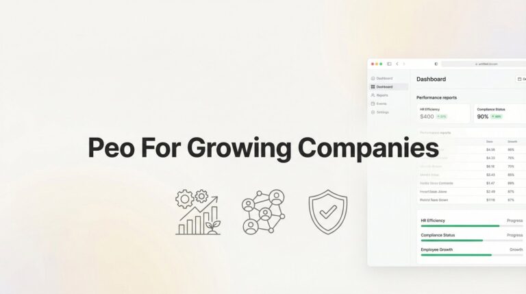 PEO for Growing Companies: When Scale Demands Smarter HR Infrastructure