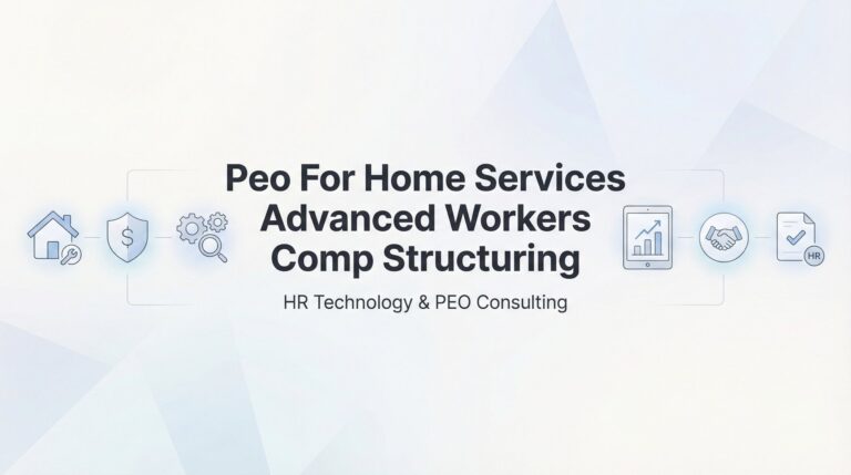 How to Structure Workers Comp for Home Services Through a PEO: Advanced Strategies