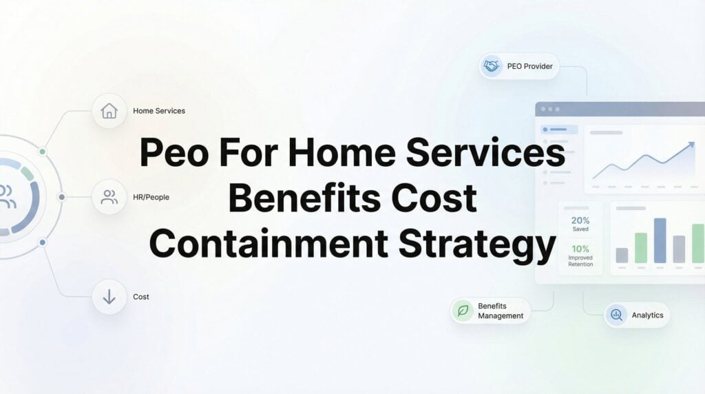PEO for Home Services: Benefits Cost Containment Strategy That Actually Works