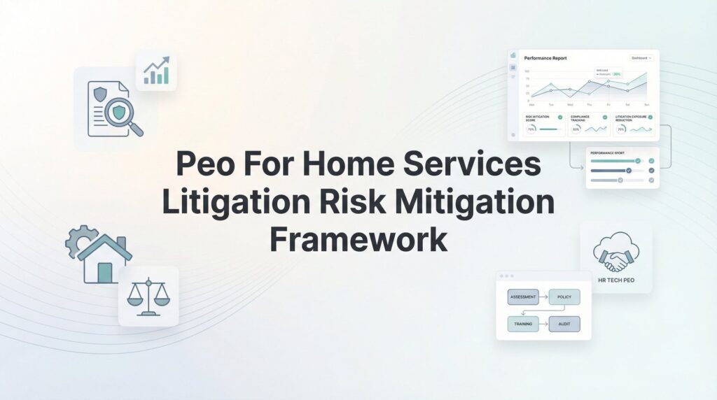 PEO for Home Services Litigation Risk Mitigation: A Practical Framework