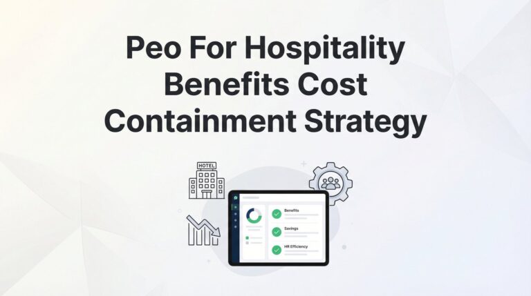 7 PEO Benefits Cost Containment Strategies for Hospitality Businesses
