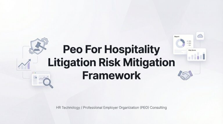 PEO for Hospitality Litigation Risk Mitigation: A Practical Framework