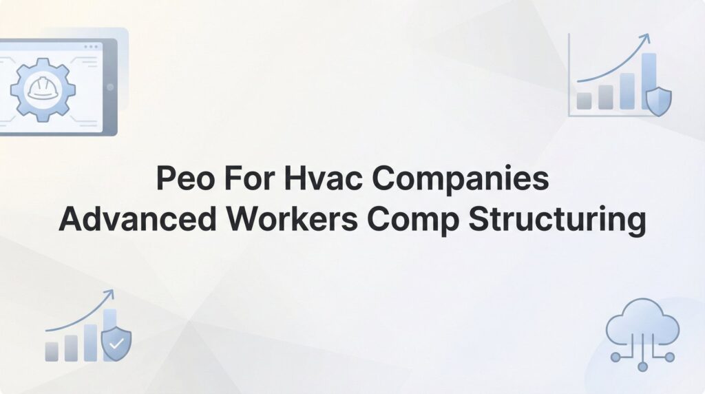 How to Structure Workers’ Comp Through a PEO for Your HVAC Company