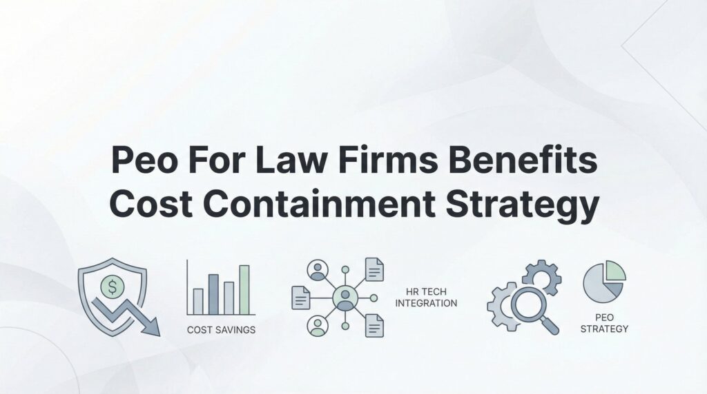 How to Build a PEO Cost Containment Strategy for Your Law Firm