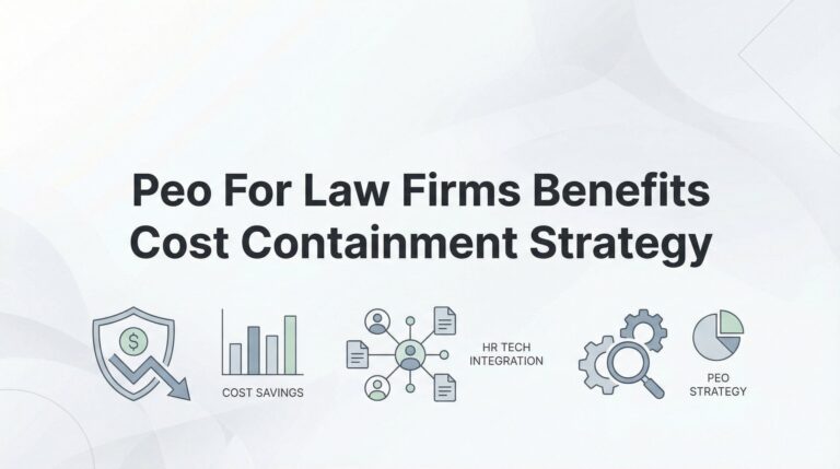 How to Build a PEO Cost Containment Strategy for Your Law Firm