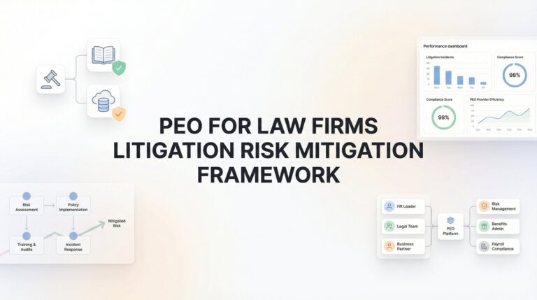 PEO for Law Firms: A Litigation Risk Mitigation Framework That Actually Works