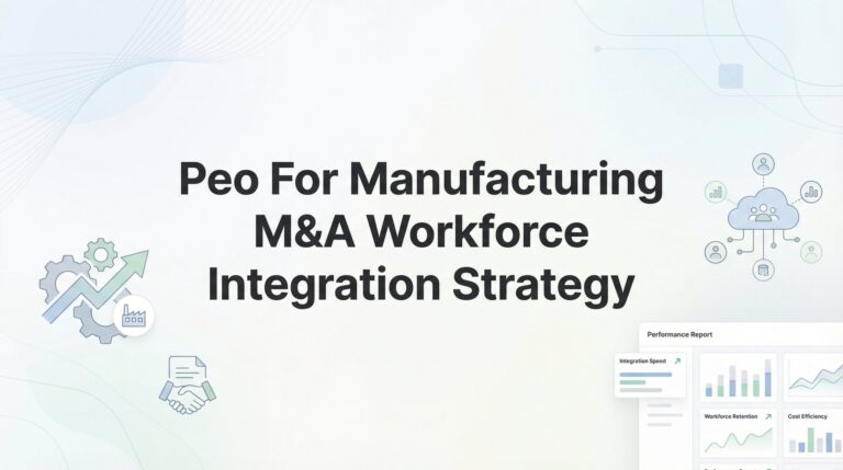 How to Build a PEO-Backed Workforce Integration Strategy for Manufacturing M&A