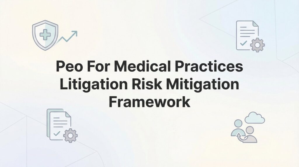 PEO for Medical Practices: A Litigation Risk Mitigation Framework