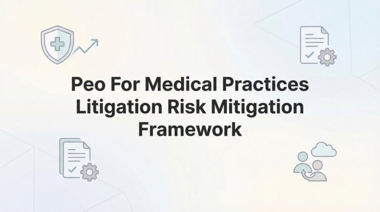 PEO for Medical Practices: A Litigation Risk Mitigation Framework