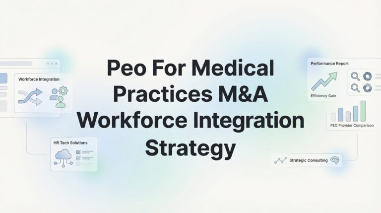 7 PEO Strategies for Medical Practice M&A Workforce Integration