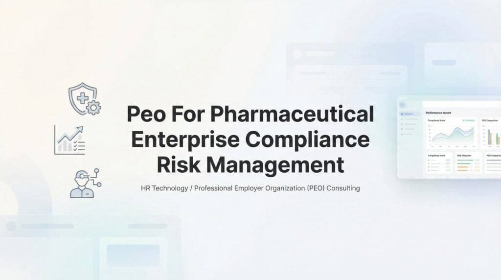 PEO for Pharmaceutical Enterprise Compliance Risk Management: When It Works and When It Doesn’t
