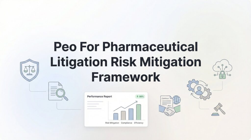PEO for Pharmaceutical Litigation Risk Mitigation: A Framework for Drug Companies