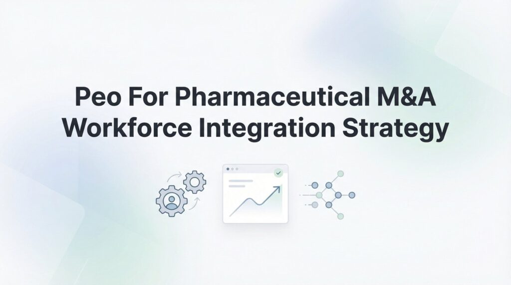 How to Use a PEO for Pharmaceutical M&A Workforce Integration: A Step-by-Step Strategy