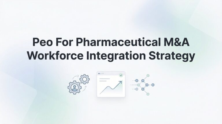 How to Use a PEO for Pharmaceutical M&A Workforce Integration: A Step-by-Step Strategy