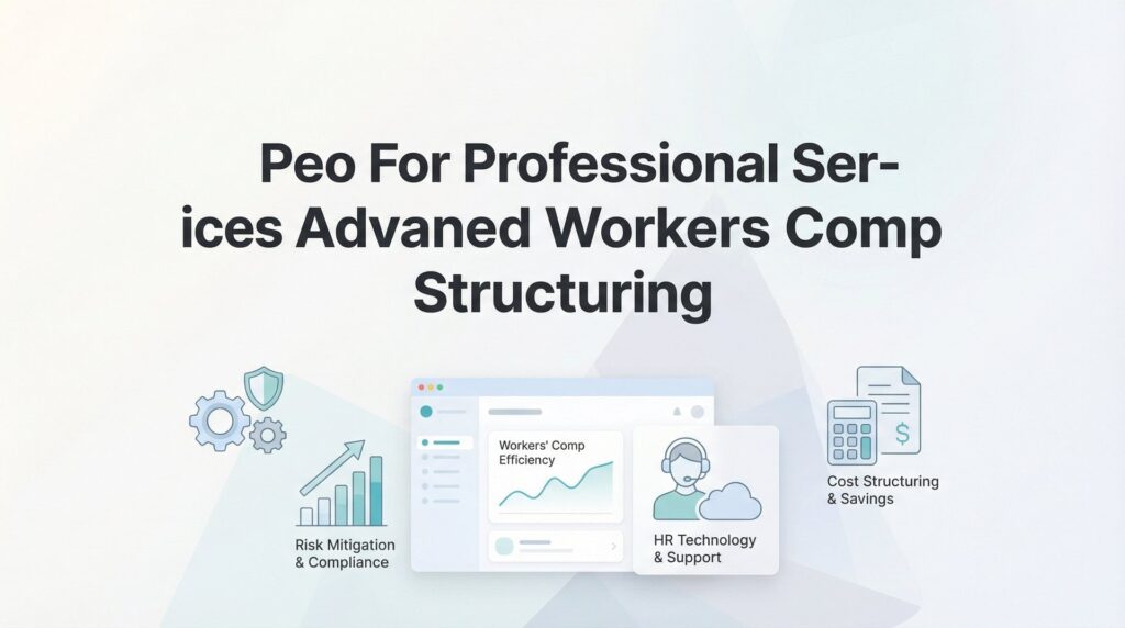 How to Structure Workers Comp for Professional Services Firms Using a PEO