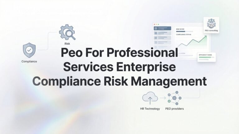 PEO for Professional Services Enterprise Compliance Risk Management: What Actually Matters