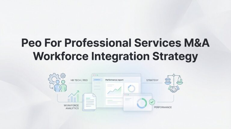 How to Use a PEO for Professional Services M&A Workforce Integration: A Step-by-Step Strategy