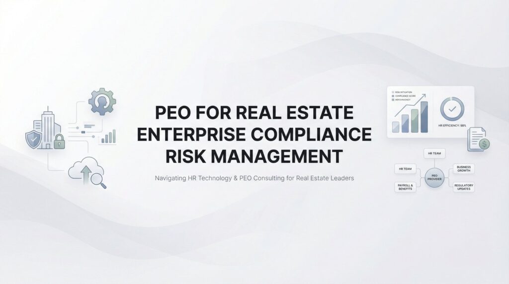 PEO for Real Estate Enterprise Compliance Risk Management: What Actually Matters