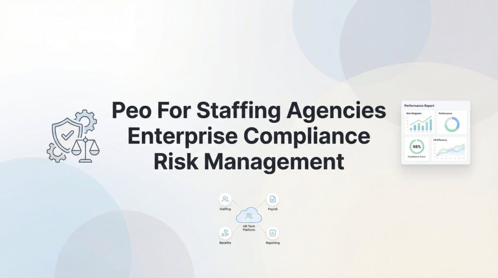 PEO for Staffing Agencies: Managing Enterprise Compliance Risk at Scale