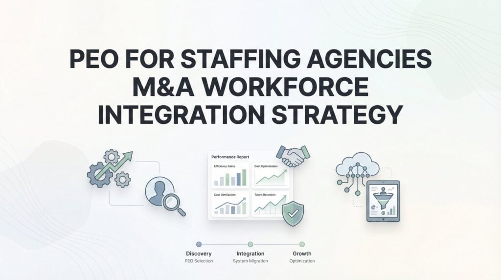 How to Integrate Acquired Staffing Agency Workforces Using a PEO: A Step-by-Step M&A Playbook