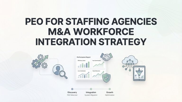 How to Integrate Acquired Staffing Agency Workforces Using a PEO: A Step-by-Step M&A Playbook